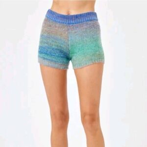 L*Space Zoe Sweater Knit Ombre Shorts NWT Size medium Revolve Brand